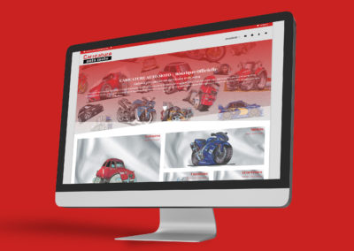E-Commerce Caricature Auto Moto