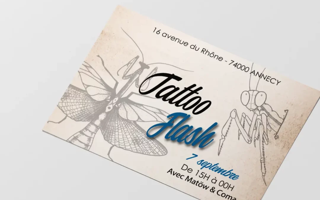 Flyer event Tattoo Flash